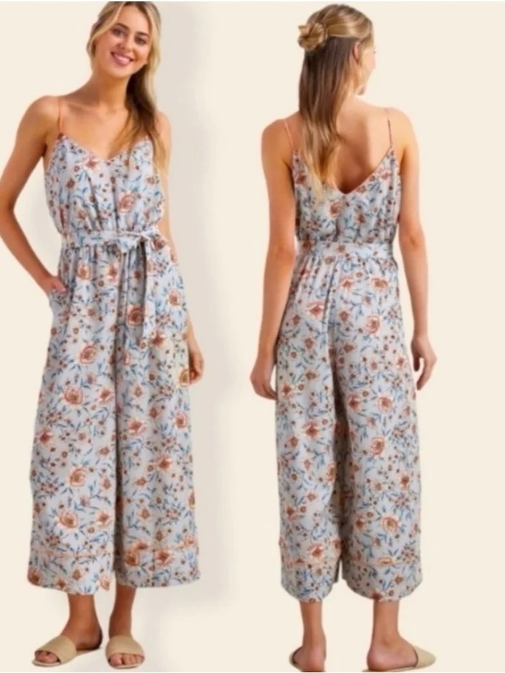 Floral Wide-Leg Jumpsuit